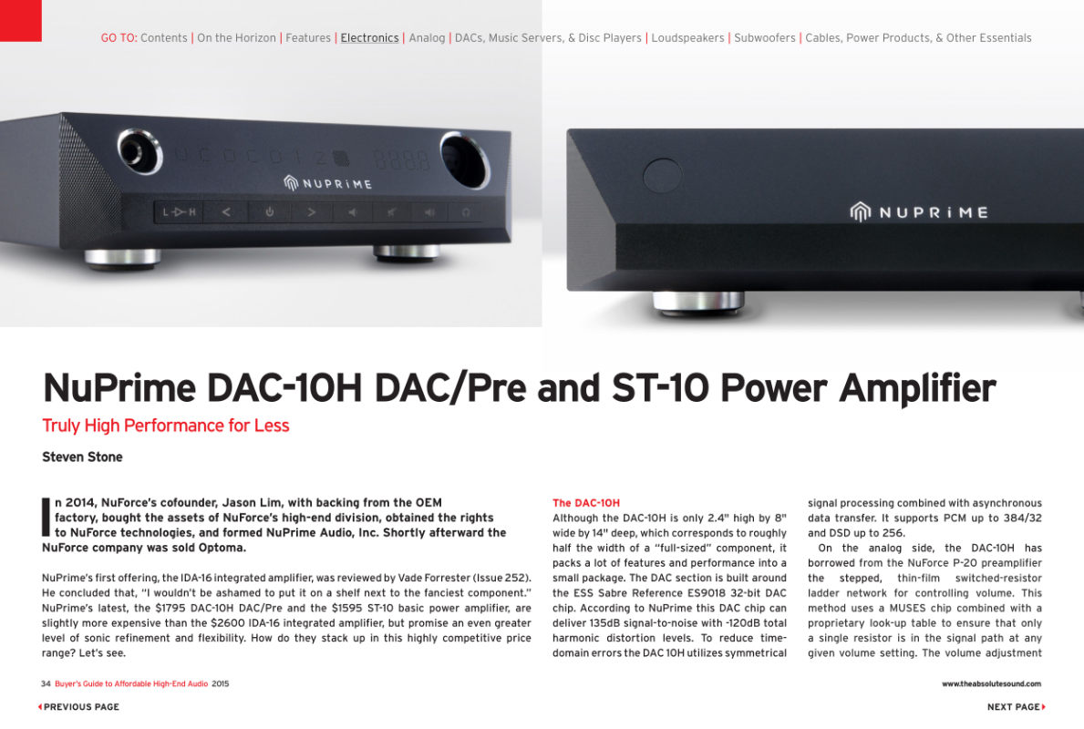 NuPrime ST-10 - im Vertrieb von AUDIUM / Visonik